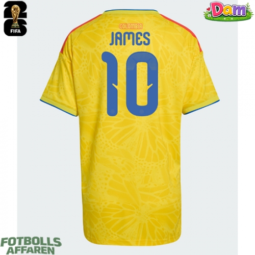 Colombia James Rodriguez #10 Hemmatröja Kvinnor VM 2026 Kortärmad